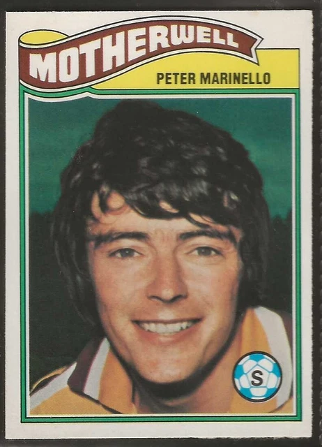 Topps-Football (Scottish Green Back 1978)-#023- Motherwell - Peter Marinello