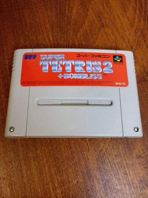 Super Tetris 2 + Bombliss Sur Super Famicom, NTSC-J Complet, Bon état
