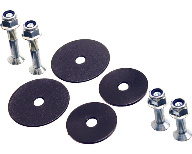 Set 4 Dadi Ruota In Acciaio Inox M12 Nyloc Flangiati Per Kart, Progetto One Cadetto, Nuovo