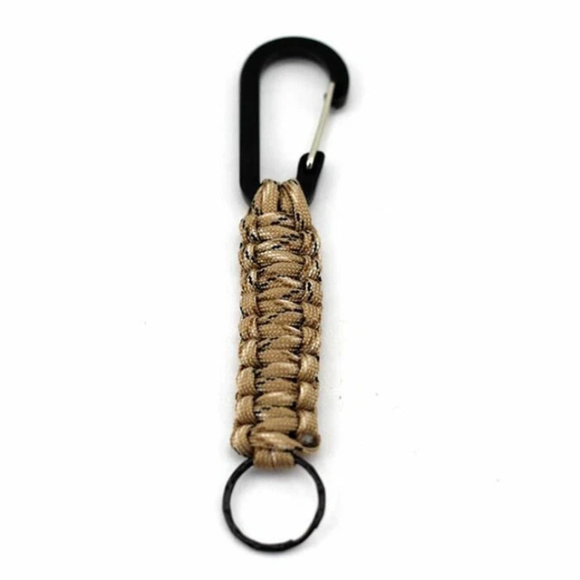 Lot De 2 Porte-clés Paracorde Semptec Avec Mousqueton Et Corde 1,2m