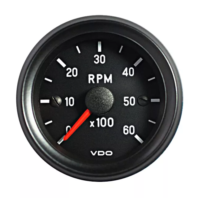 VDO Cockpit International Tachometer Gauge 6000 RPM 52mm 2" 12V 333-035-017C