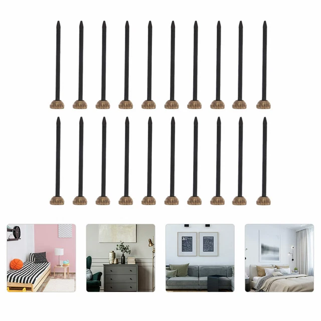 100pcs Tête Cintre Nail Image Cintres Mur Photo Nail