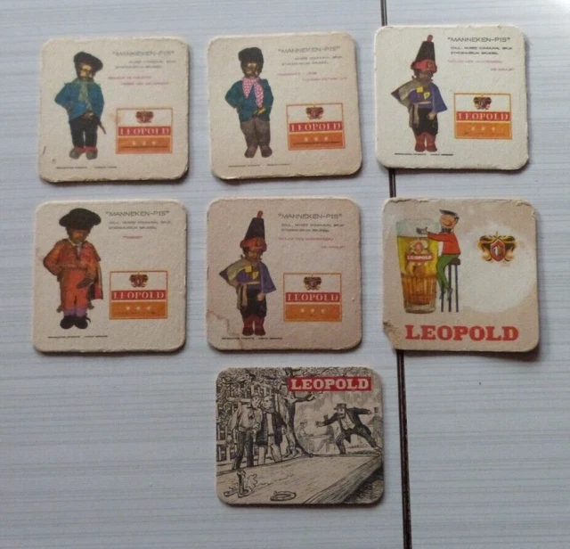 7 Sous Bock Biere Leopold Manneken-Pis