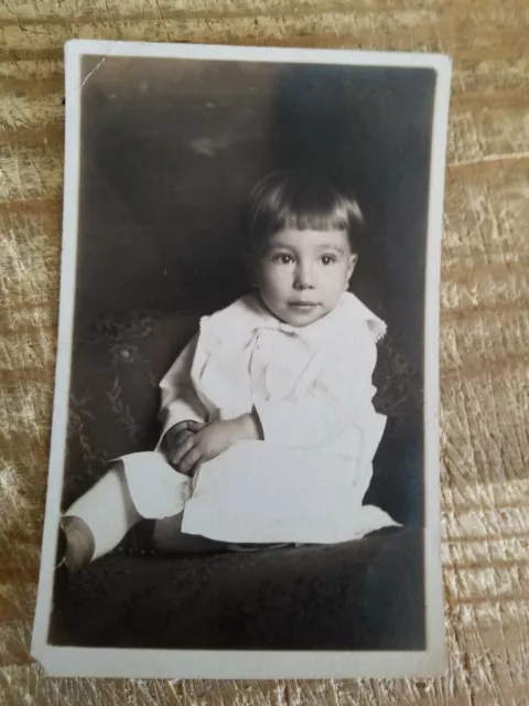 Vtg Early 1900'S Baby Real Photo Postcard.*P4