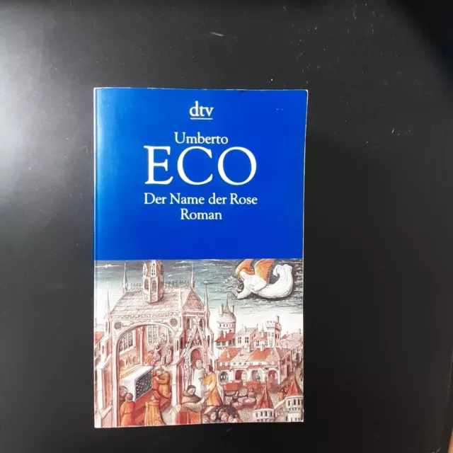 Umberto Eco, Der Name der Rose, Roman,31. Auflage 2008, kleine Bleistiftnotiz