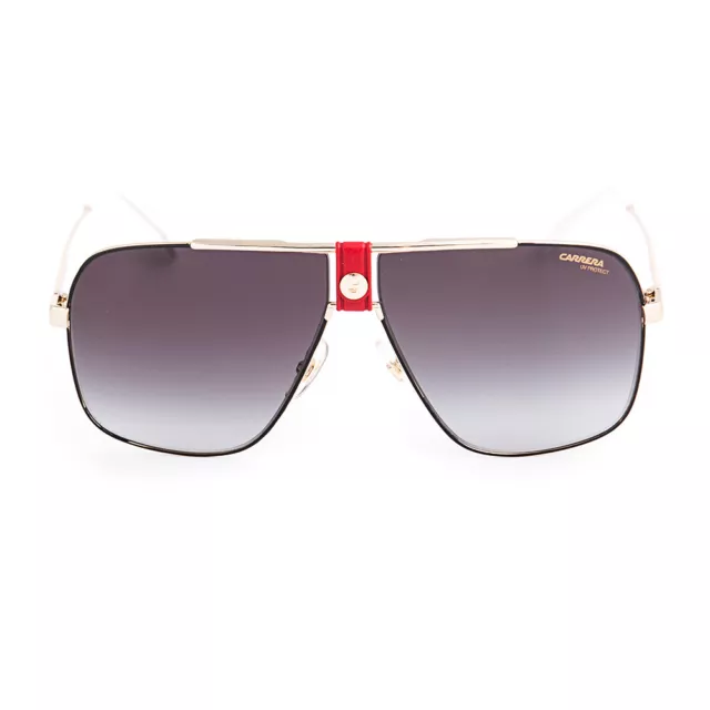 Carrera Sunglasses 1018 Gloss Black Gold Red Grey Gradient (1018 Y11)