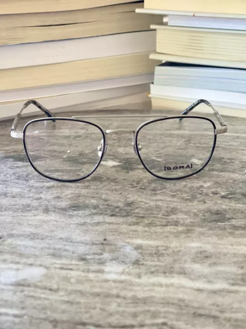 Aviator Grey Tort Silver Eyeglasses Frames Eyewear Optical Glasses Japan