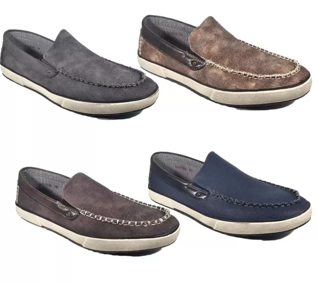 Mens Designer Slip On Casual Trainers Boat Mocassin Loafers Driving Shoes Size