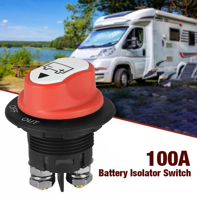 100A BATTERY ISOLATOR Switch Disconnect Power Cut Off Kill for Car Boat