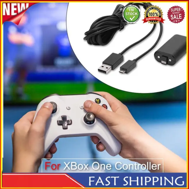 1400mAh Rechargeable Gamepad Battery with Charge Cable for XBOX One Controllers