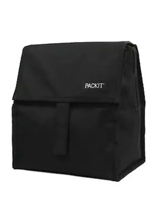 packit freezable lunch bag black