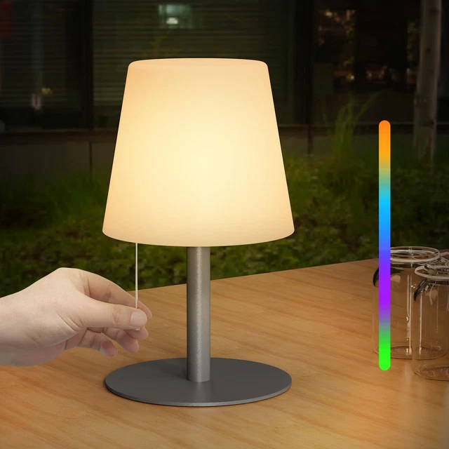 Lampe De Chevet Tactile NIWOHOM - RGB 256 Couleurs, Sans Fil, Minuteur Et Dimming | Veilleuse Rechargeable