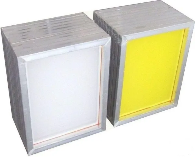 3 piezas de aluminio serigrafía de pantalla 30 * 40 cm marco-160 malla blanca