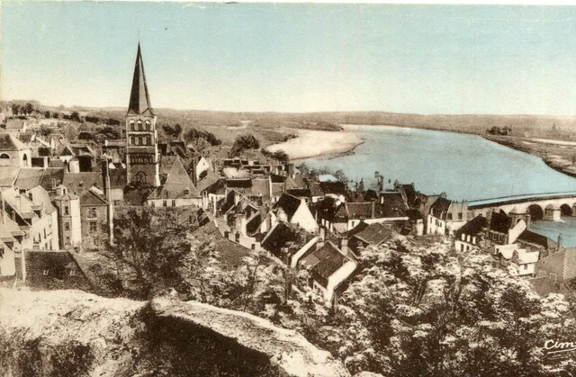Carte LA CHARITE SUR LOIRE Vue d'ensemble prise des Remparts