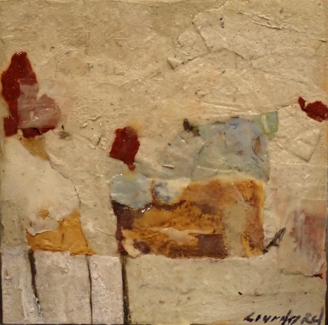 Nº 437 - Artista Lourdes Ral - Helar, Técnica mixta sobre madera - 20x20x3,9 cm