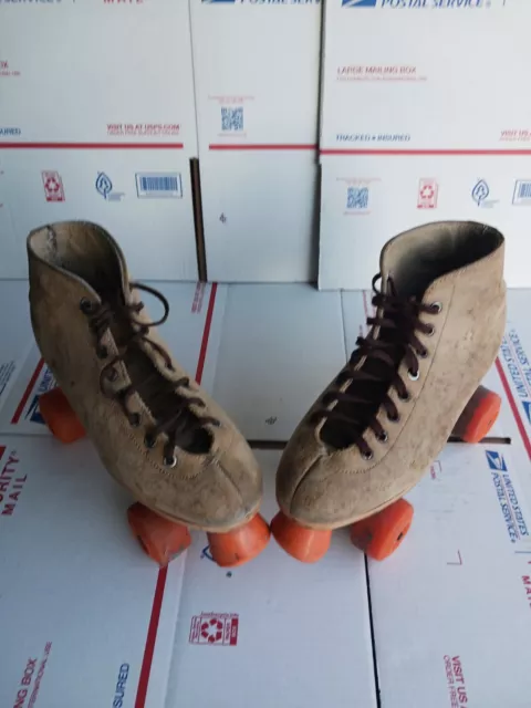 Vintage Riedell Sure Grip Super X Rental Roller Skates Size 7 Lot 7-28