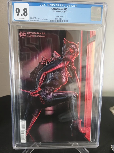 Catwoman #25 Cgc 9.8 Graded 2020 Dc Comics Lee Bermejo Variant Cover Art