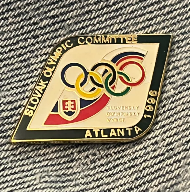 Slovakia Atlanta 1996 National Olympic Committee NOC Pin