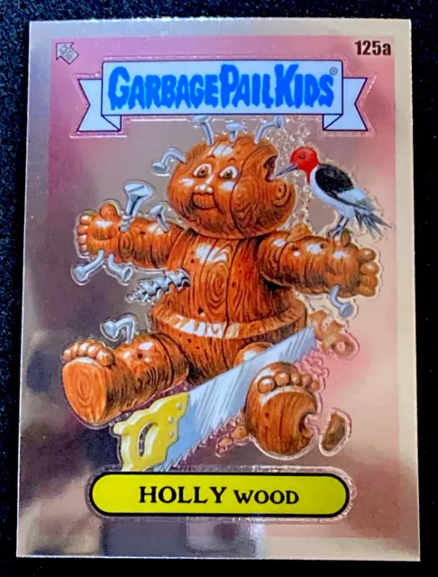 2021 Topps Chrome Garbage Pail Kids 4 Holly Wood Base 125a Gpk Sticker Card Mt