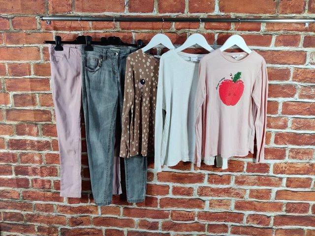 Girls Bundle Age 8-9 Years Zara Next Etc Jeans Long Sleeve T-Shirt Top Set 134Cm