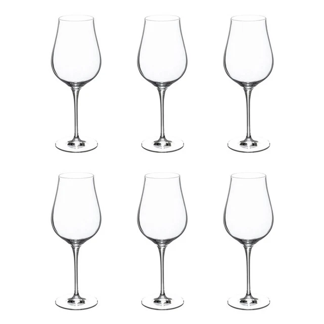 Lot De 6 Verres à Eau Selenga 43cl – Cristallin Transparent, Forme Ronde Élégante – Secret De Gourmet