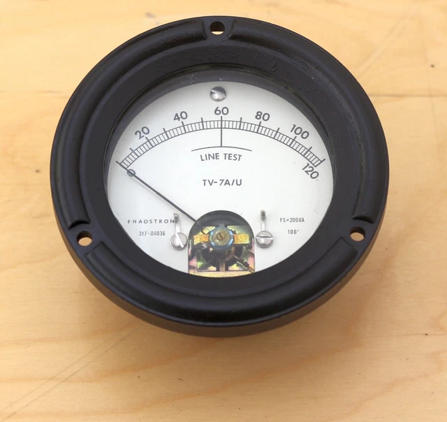 Phaostron, Hickok TV-7A/U Tube Tester Meter
