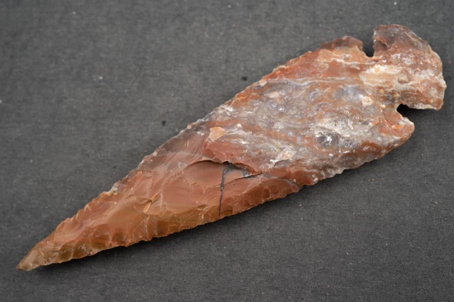 5.3" Flint Spearhead Ohio Collection Spear Point Knife Blade Arrowhead 439