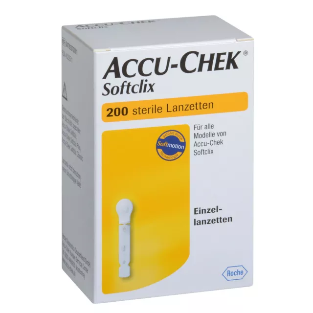 Accu-Chek Softclix Lanzetten - 200 Stück - PZN 04522511 - OVP v.med. Fachhändler