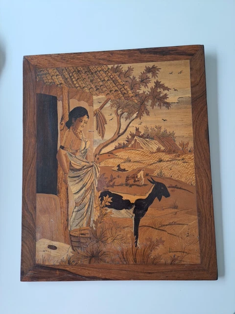 ancien tableau en bois the horse & jockey fine ales, country