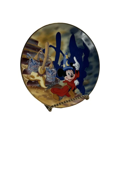 Fantasia 1940-1990 Walt Disney 6 1/2" Collector Plate Mickey Mouse NEW
