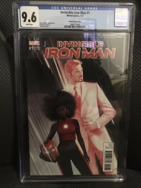 Invincible Iron Man # 1 1:25 Dekal Variant Riri Williams - Ironheart - CGC 9.6