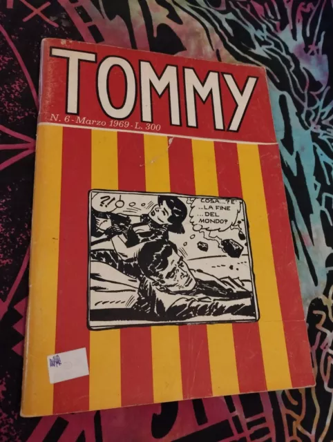 Albo fumetto spillato TOMMY N.6 del Marzo 1969 Editoriale Corno