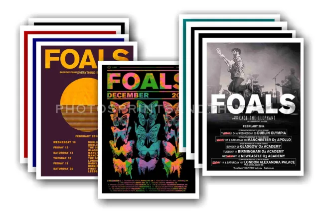 FOALS - 10 promotional posters  collectable postcard set # 1