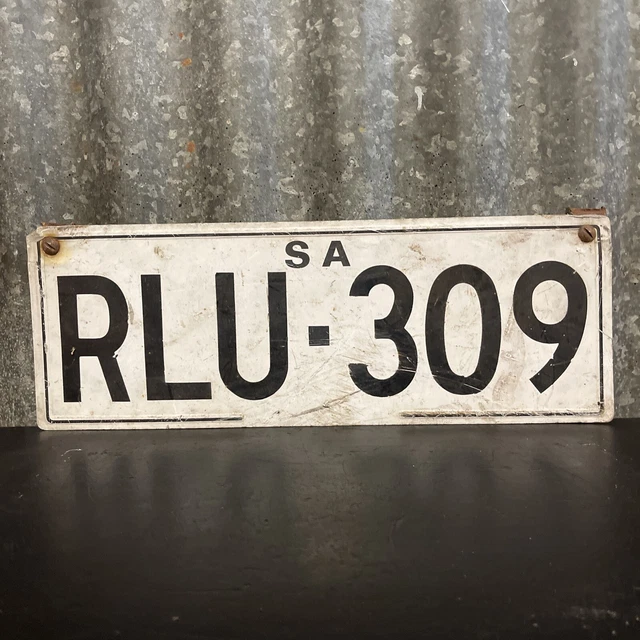VINTAGE SOUTH AUSTRALIAN PLATE SA Collector’s Car Number Plate Sign 15