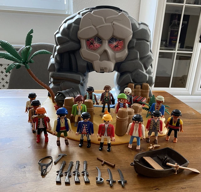 Playmobil "Piraten" Konvolut Figuren Waffen Mitnehmkoffer klicky Sammlung