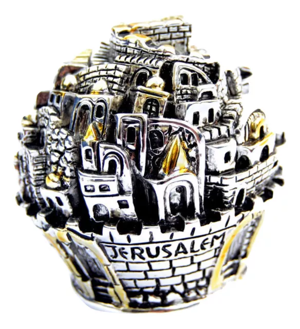 New Silver plate Jerusalem Decorative sculpture gift from israel holy land