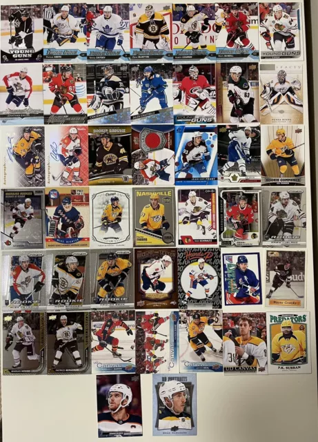 Big Lot Of Hockey Cards. Young Guns, Rookie, Jersey, Numbered, Inserts +