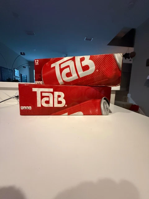 TaB Soda 🚨 RARE! Discontinued! - 12-Pack of 12oz Unopened Cans - Good Condition