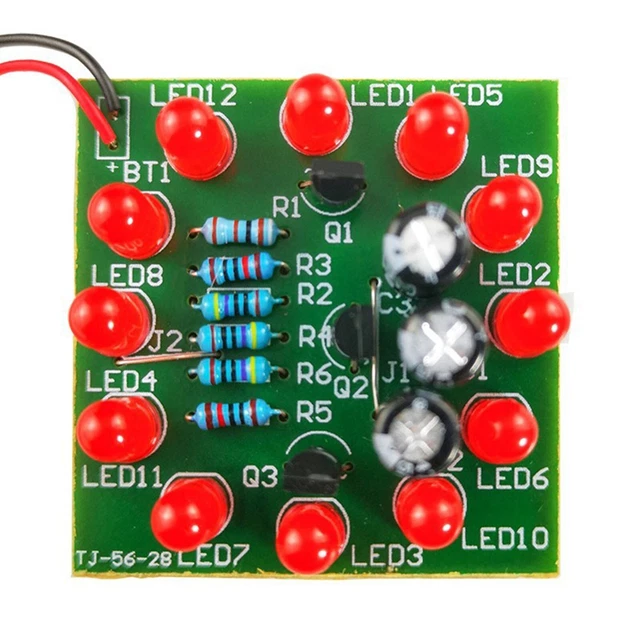 UMLAUFENDES LICHT Elektrische Ausrüstung Lehre Schweißen DIY TJ-56-1 3V