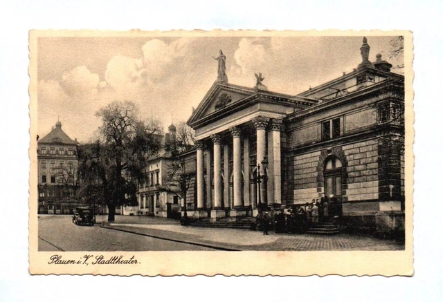 Ak Plauen Nel Vogland Stadttheater