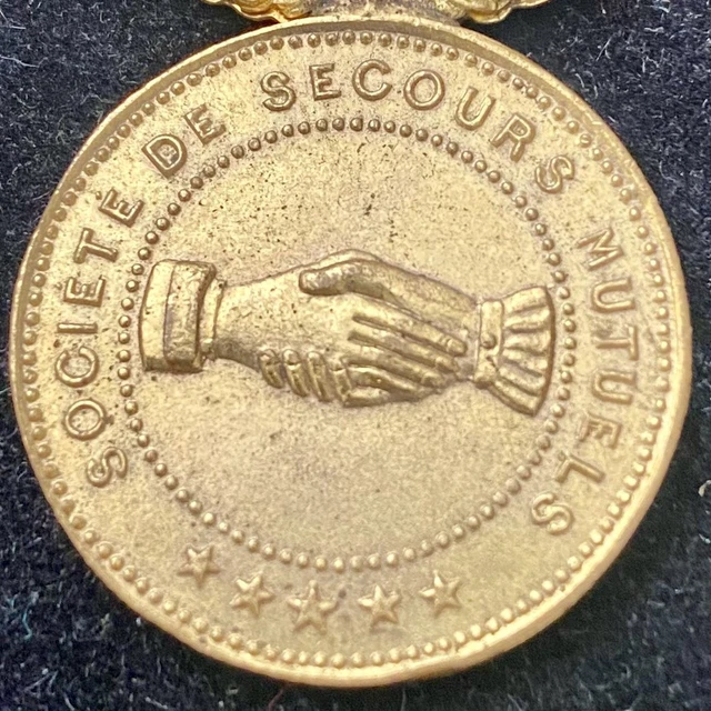 Médaille Ancienne "Société De Secours Mutuels St Paul L'Evangéliste 1895 Marseille" - Décoration