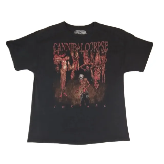Cannibal Corpse Band 2012 Official Torture US Tour T-Shirt Men's 2XL Death Metal