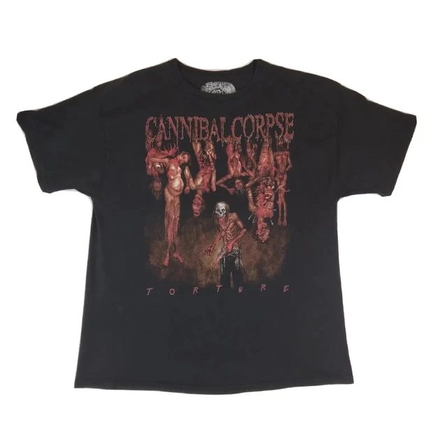 Cannibal Corpse Band 2012 Official Torture US Tour T-Shirt Men's 2XL Death Metal