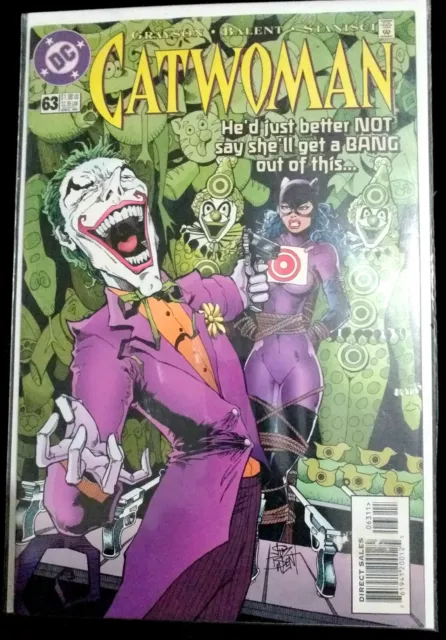 Catwoman (Vol.2) #63 🔥JOKER COVER HTF!🔥Jim Balent! VF 1998 DC Comic