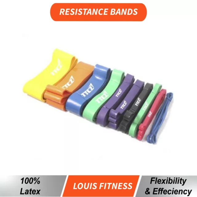 OZ Heavy Duty Strength RESISTANCE POWER BANDS Home Gym Fitness Workout Yoga Loop