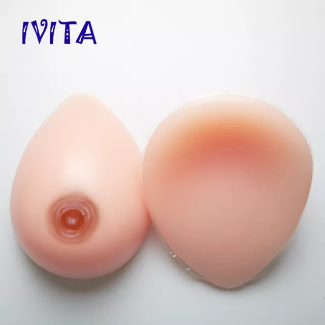 IVITA A-FF Cup Simulation Silicone Breast Forms Fake Boobs Bra Breasts Enhancer