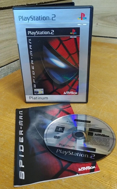 Spider-Man: The Movie Platinum - PlayStation 2 PS2 Complete Manual & Box