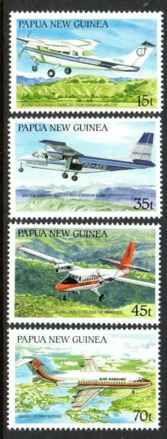 1987 PAPUA NEW GUINEA AIRCRAFT SG567-570 mint unhinged