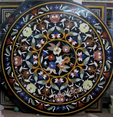 Look Royal Look Marbre Dinette Table Haut Peitra Dura Art Couloir Table 91.4x152cm 