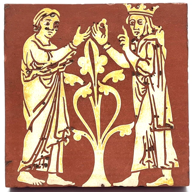 Minton & Co Encaustic Tile Neo-Medieval Old English Tile Design C1845 AE5